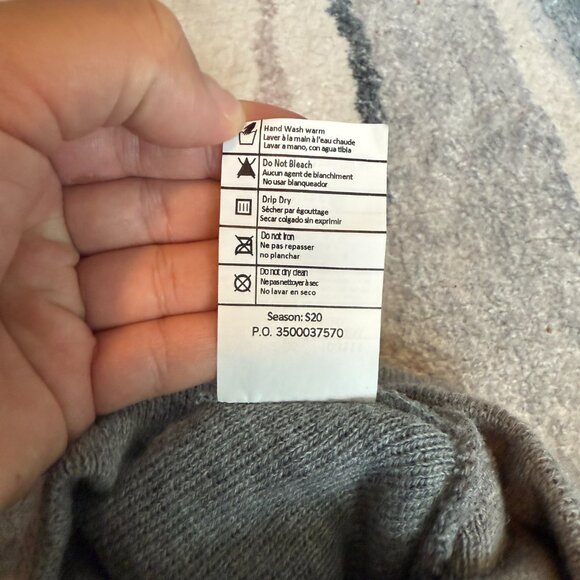 CARHARTT Logo Grey Knit Winter Beanie Hat Unisex One Size - Picture 3 of 4